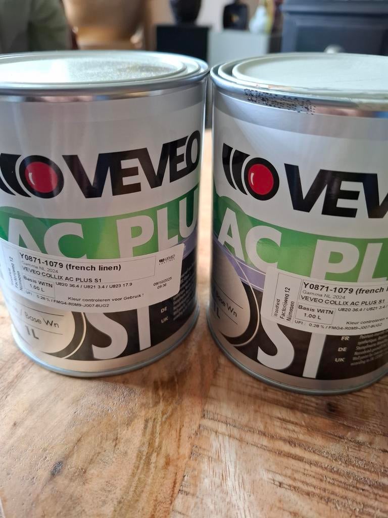 Ac plus voor keuken/ badkamer.klasse 1 schrobvast., Doe-het-zelf en Verbouw, Verf, Beits en Lak, Ophalen of Verzenden, Nieuw, Wit