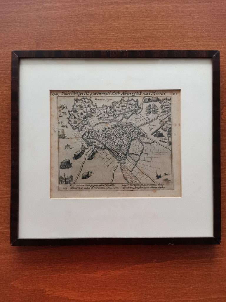 Kopergravure Beleg s Hertogenbosch 1629, Antiek en Kunst, Ophalen of Verzenden