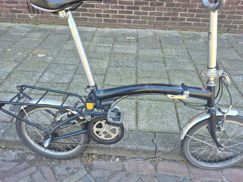 vouwfiets, Fietsen en Brommers, Fietsen | Vouwfietsen, Ophalen, Gebruikt, Brompton, 16 tot 18 inch