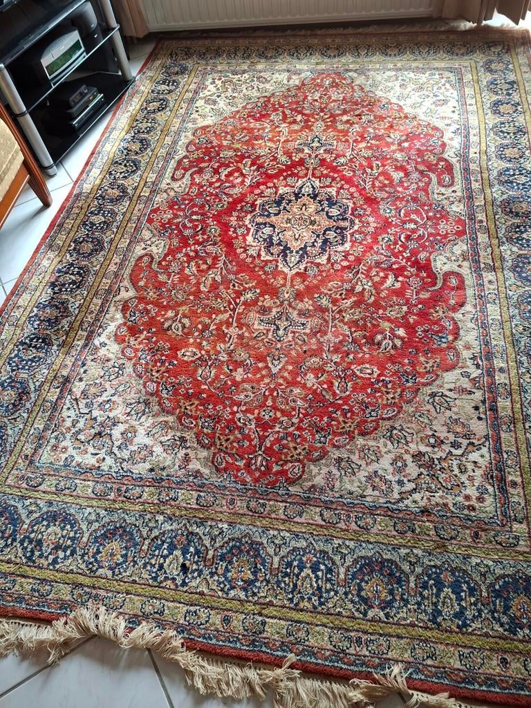 Vintage vloerkleed, Huis en Inrichting, Stoffering | Tapijten en Kleden, Ophalen, 200 cm of meer, Zo goed als nieuw, 200 cm of meer
