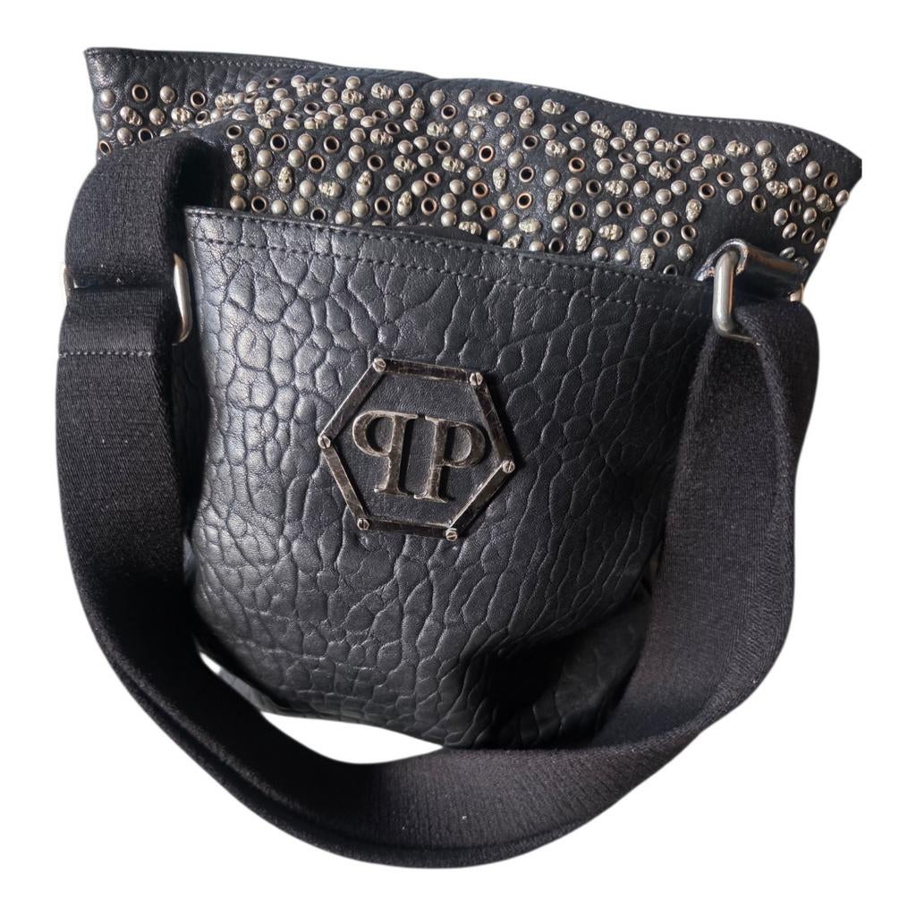 Philipp Plein tote bag, Ophalen of Verzenden, Gebruikt, Zwart, Leer