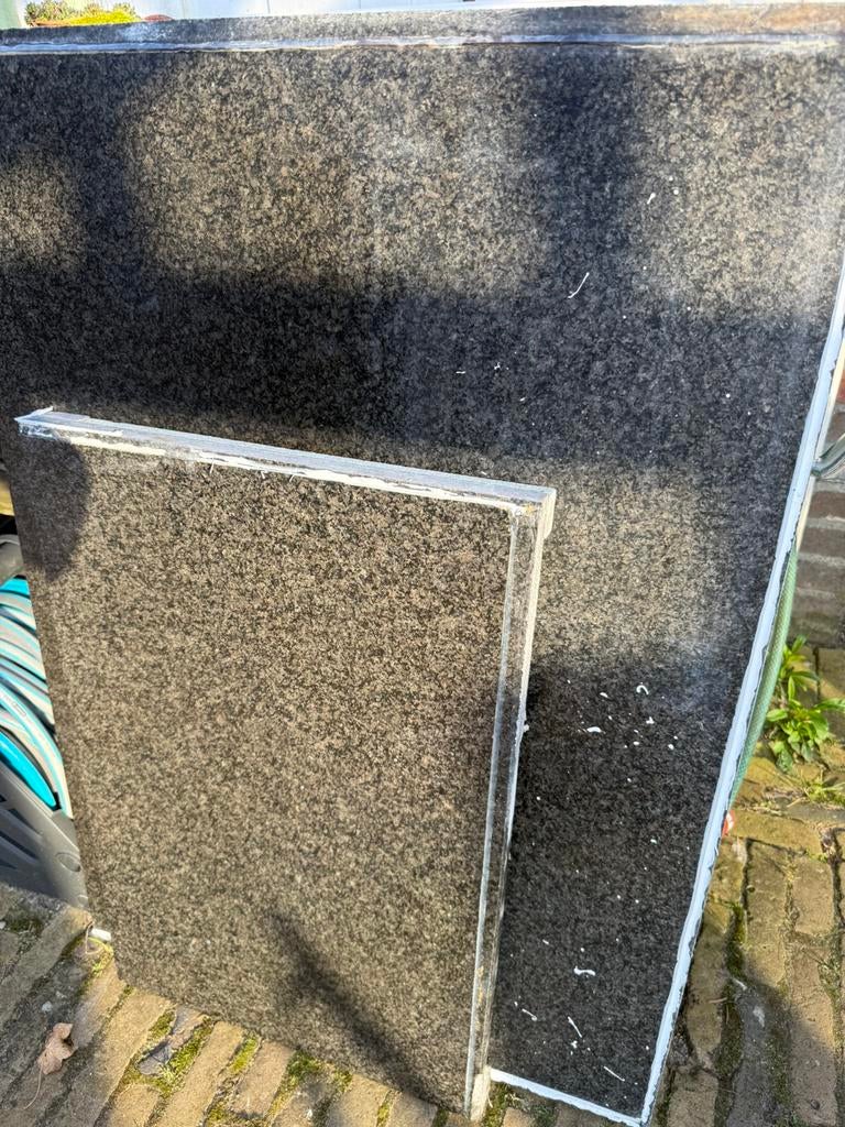 Graniet bladen, Ophalen, Gebruikt, Zwart, Graniet of Steen