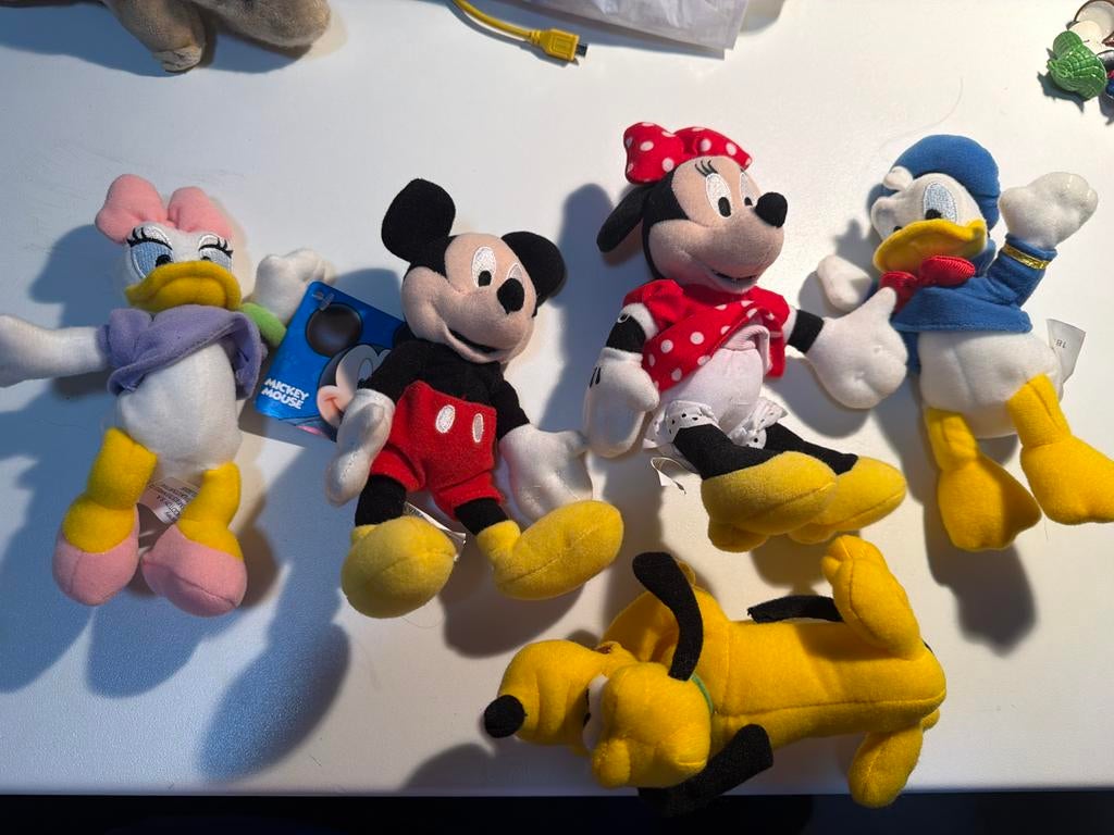 Disney Knuffels: Mickey, Minnie, Donald, Katrien, Pluto, Ophalen of Verzenden, Zo goed als nieuw, Overige typen