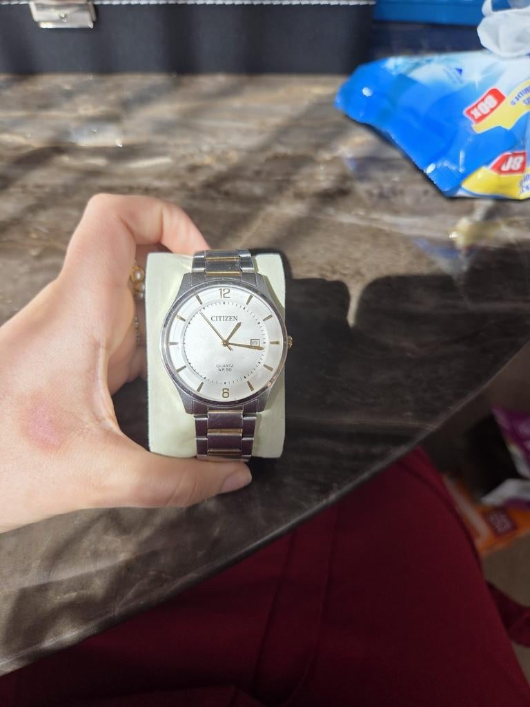 Vintage Citizen quartz horloge, Antiek en Kunst, Ophalen of Verzenden