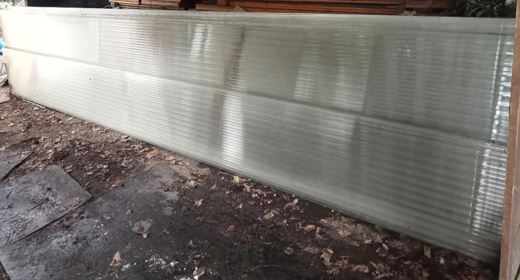 5 KANAALPLATEN POLYCARBONAATPLATEN 32 MM, Doe-het-zelf en Verbouw, Platen en Panelen, Ophalen, Gebruikt, Overige materialen, Minder dan 20 mm