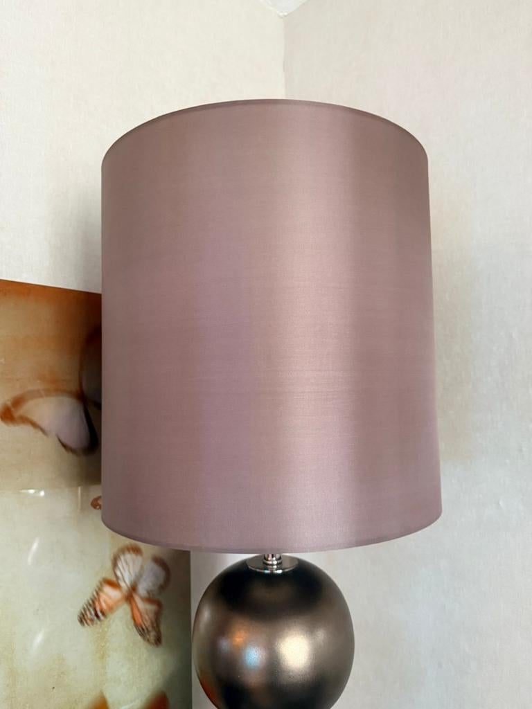 Lampenkap eric kuster style. Taupe brons/bruin, Ophalen, 25 tot 50 cm, Rond, Zo goed als nieuw