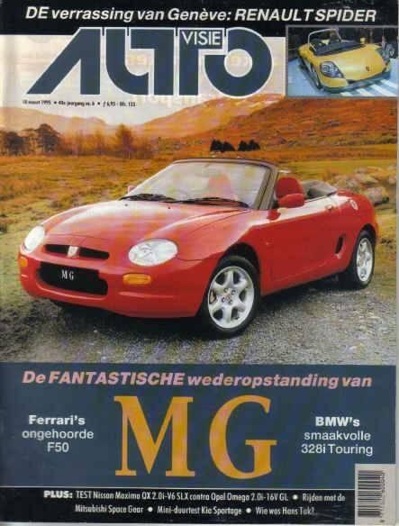 Autovisie 6 1995 : TVR Chimaera - MG MGF - BMW 328i Touring, Ophalen of Verzenden, Gelezen, Algemeen