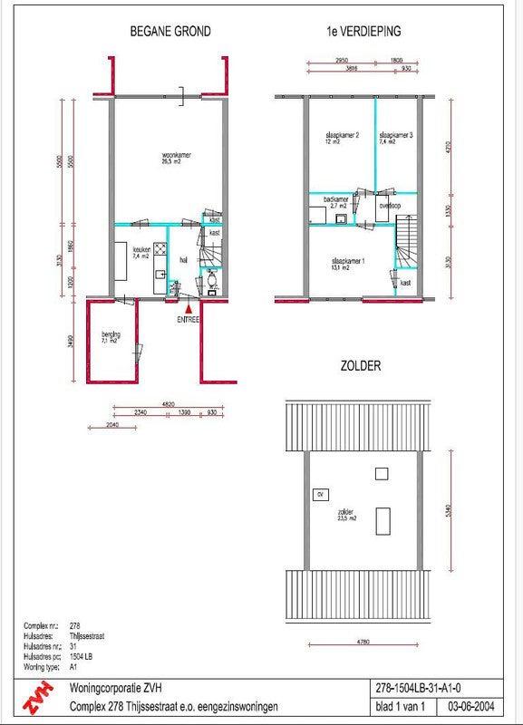 NIEUW! Woonruimte te huur Thijssestraat, Zaandam