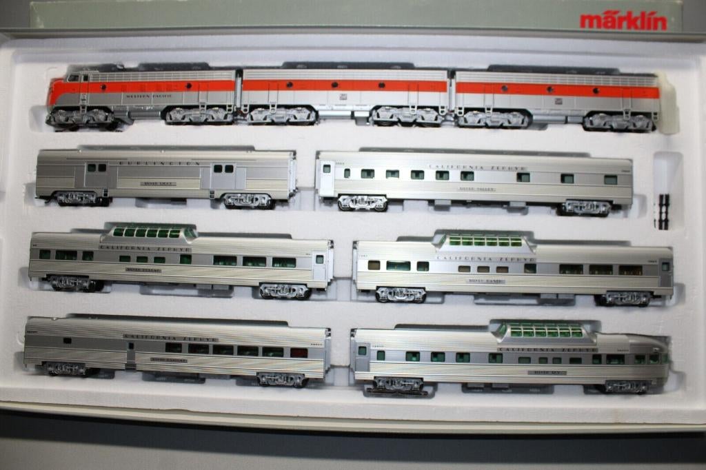 Märklin 26600 Western Pacific set loc F7 personentrein trein, Hobby en Vrije tijd, Wisselstroom, Treinset, Nieuw, Ophalen of Verzenden