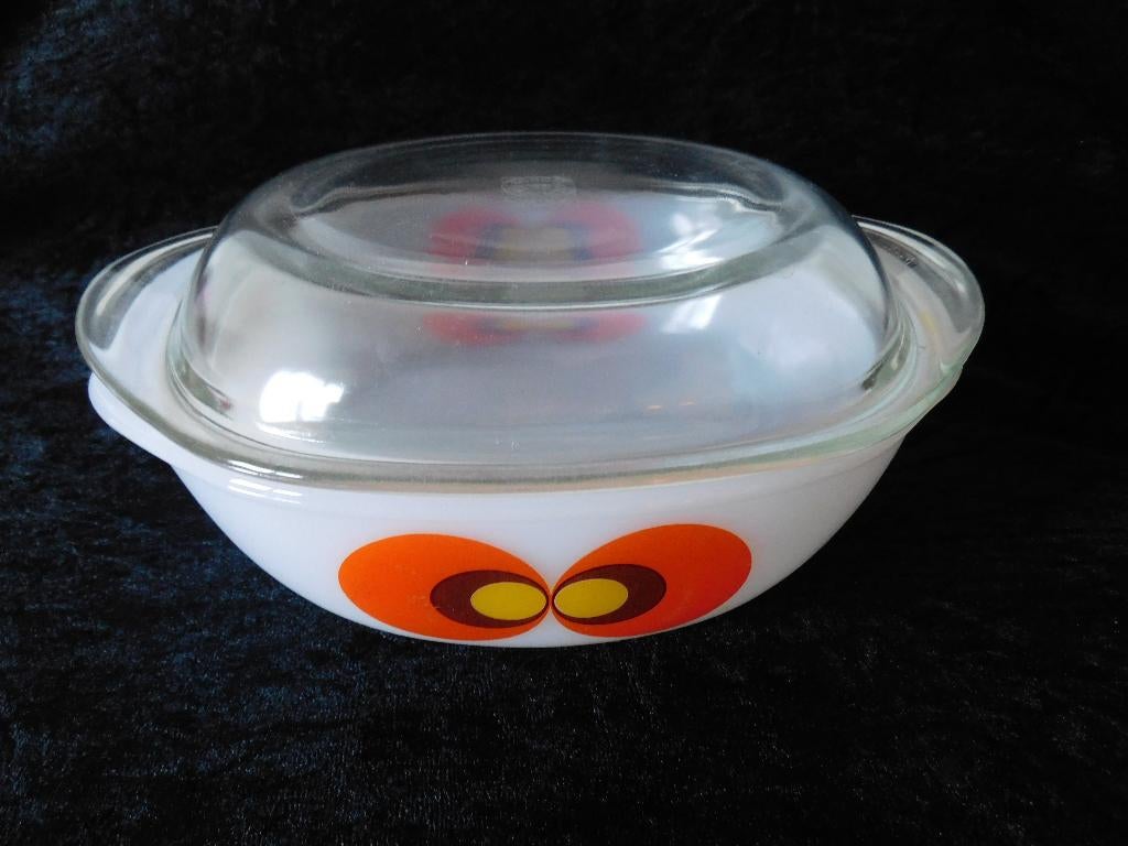 Vintage dekschaal van Schott Mainz (Jena Glas), schaal met o, Ophalen of Verzenden, Overige typen