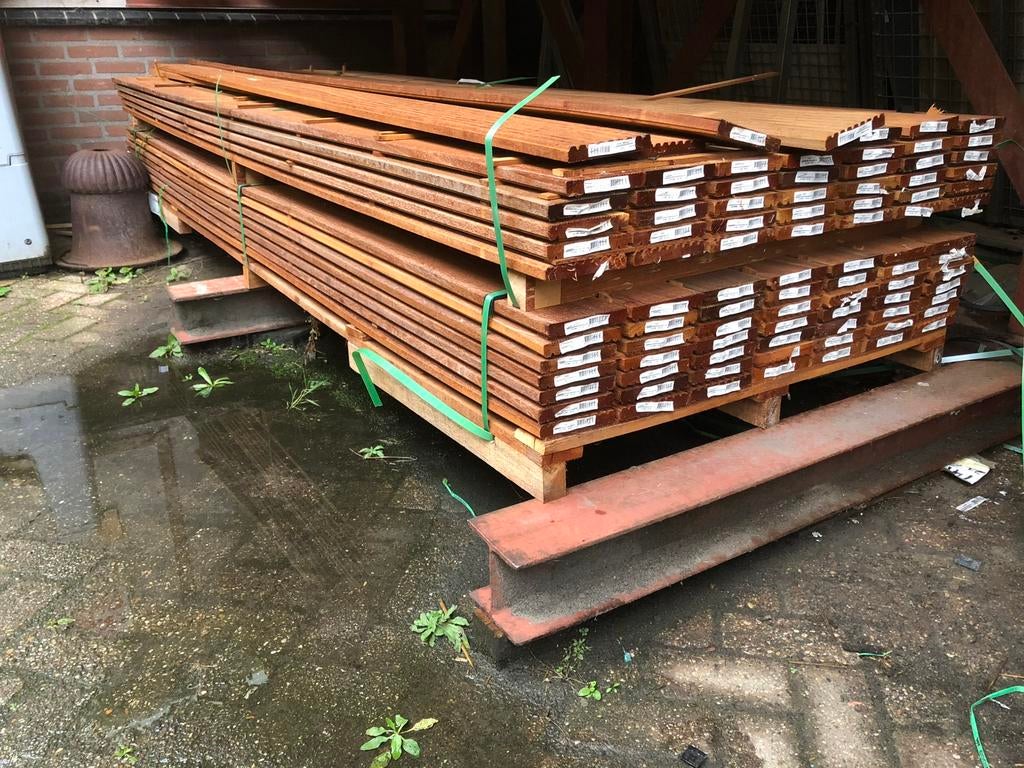 BANKIRAI nieuwe hardhouten vlonderplanken, Ophalen of Verzenden, Nieuw, Hout