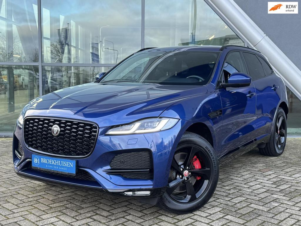 Jaguar F-PACE 2.0 P400e Black Edition PHEV S AWD 404pk Camer, Auto's, Jaguar, 404 pk, Gebruikt, Zwart, 4 cilinders