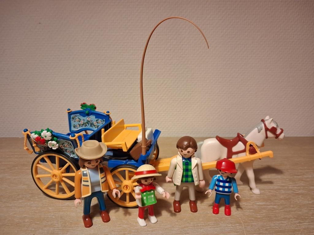 Playmobil plezierritje paardenkar setnr 3117, Ophalen of Verzenden, Zo goed als nieuw, Complete set