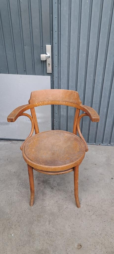 Houten bistro stoel met armleuningen, Ophalen