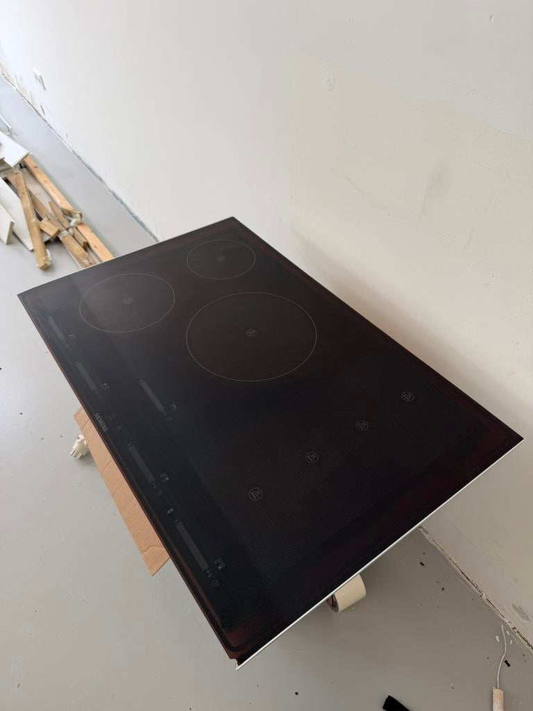 Luxe inductie kookplaat siemens, Ophalen, 4 kookzones, Zo goed als nieuw, Inbouw