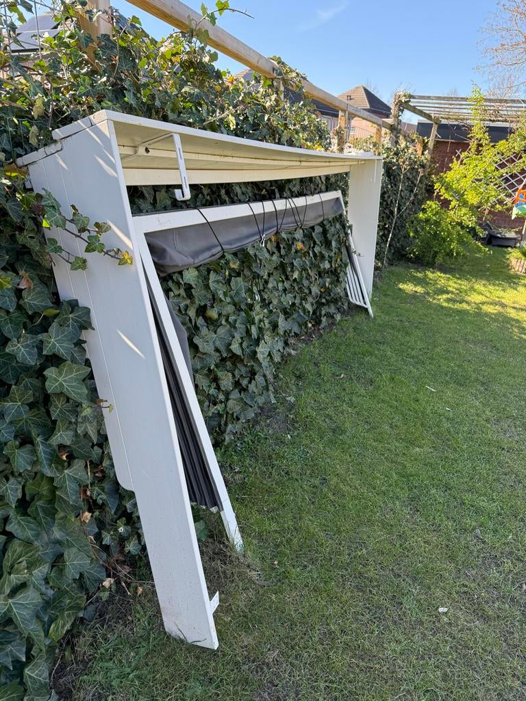 Markies zonnescherm GRATIS af te halen, Ophalen, Gebruikt, Markies, 250 cm tot 450 cm