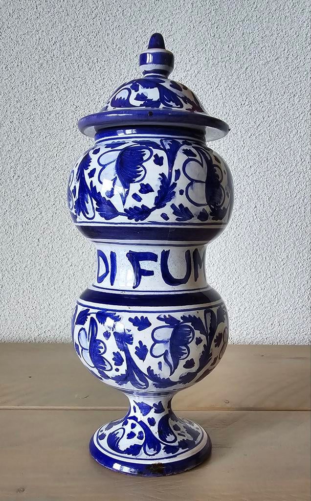 Biagioli gubbio apothekers pot hoogte: 25 cm, Antiek en Kunst, Ophalen of Verzenden
