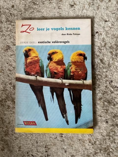 Zo leer je vogels kennen  3 van de serie, Ophalen of Verzenden, Gelezen, Vogels, Rinke Tolman