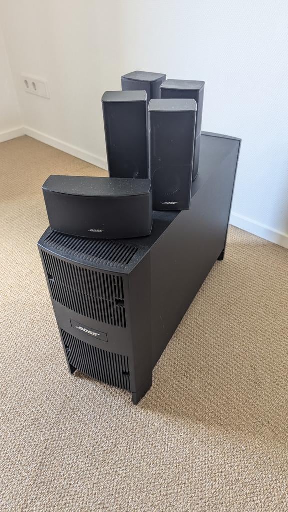 Bose 5.1 Surroundset met Subwoofer en Kabels, Ophalen of Verzenden, Zo goed als nieuw, Complete surroundset, Bose