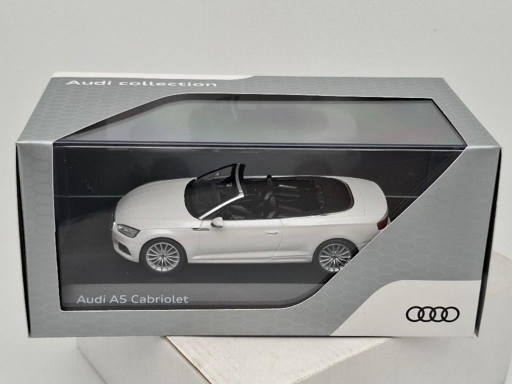 Audi A5 cabriolet "Tofana White" - 1/43, Hobby en Vrije tijd, Modelauto's | 1:43, Verzenden, Zo goed als nieuw, Auto, Overige merken