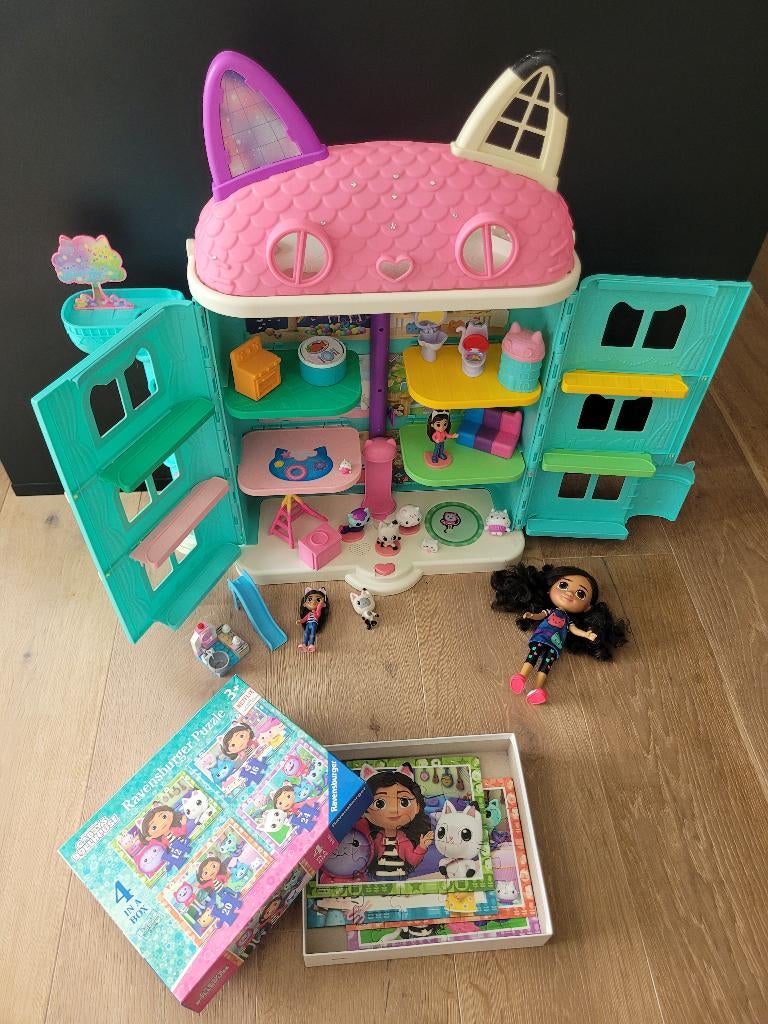Gabby's poppenhuis met extra, Kinderen en Baby's, Speelgoed | Poppenhuizen, Ophalen, Zo goed als nieuw, Poppenhuis