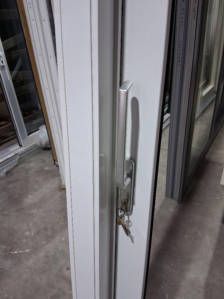 Nieuw kunstof schuifpui bezorgen factuur mogelijk, Kunststof, Ophalen of Verzenden, Zo goed als nieuw, 150 tot 225 cm