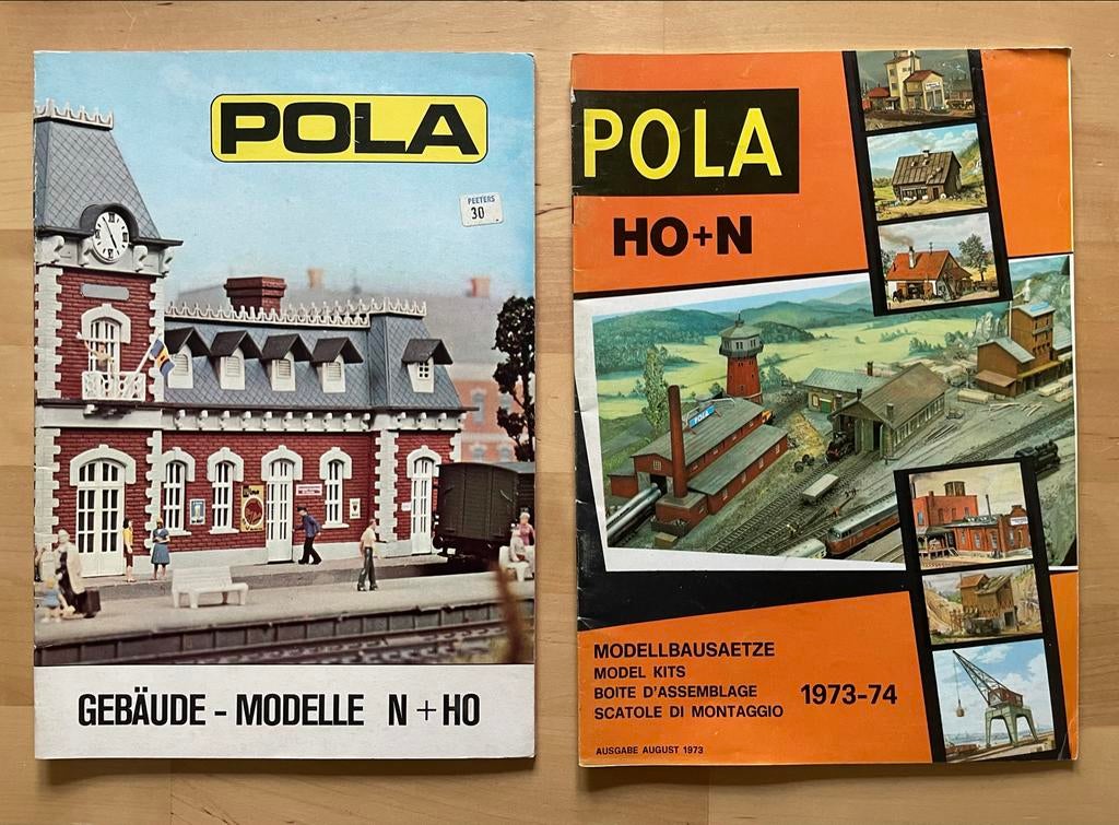 Pola catalogi modelbouw 1973-74 en N+HO, Ophalen of Verzenden, Gebruikt, Boek, Tijdschrift of Catalogus, Overige merken