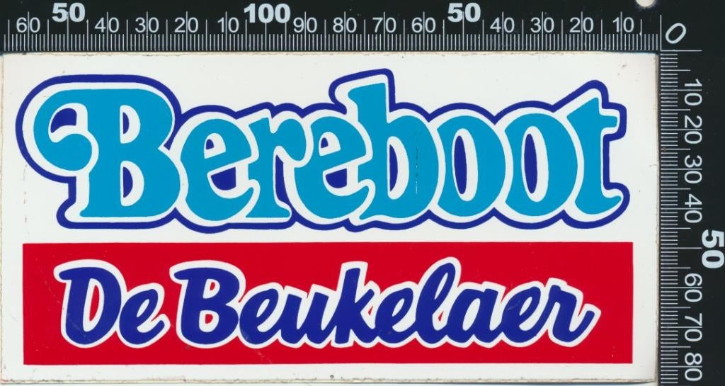 Sticker: Bereboot De Beukelaer, Verzamelen, Ophalen of Verzenden, Zo goed als nieuw, Bedrijf of Vereniging