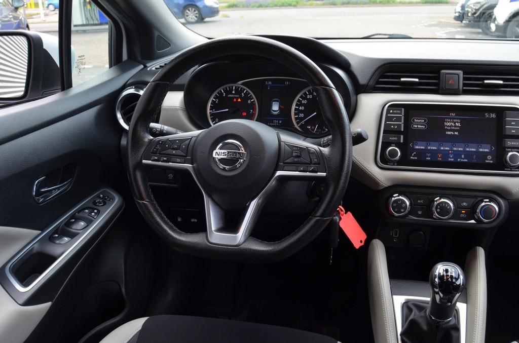 Nissan Micra 1.0 IG-T N-Connecta|101PK|CARPLAY-NAVI|PARKEERS, 101 pk, Euro 6, Met garantie (alle), LED verlichting