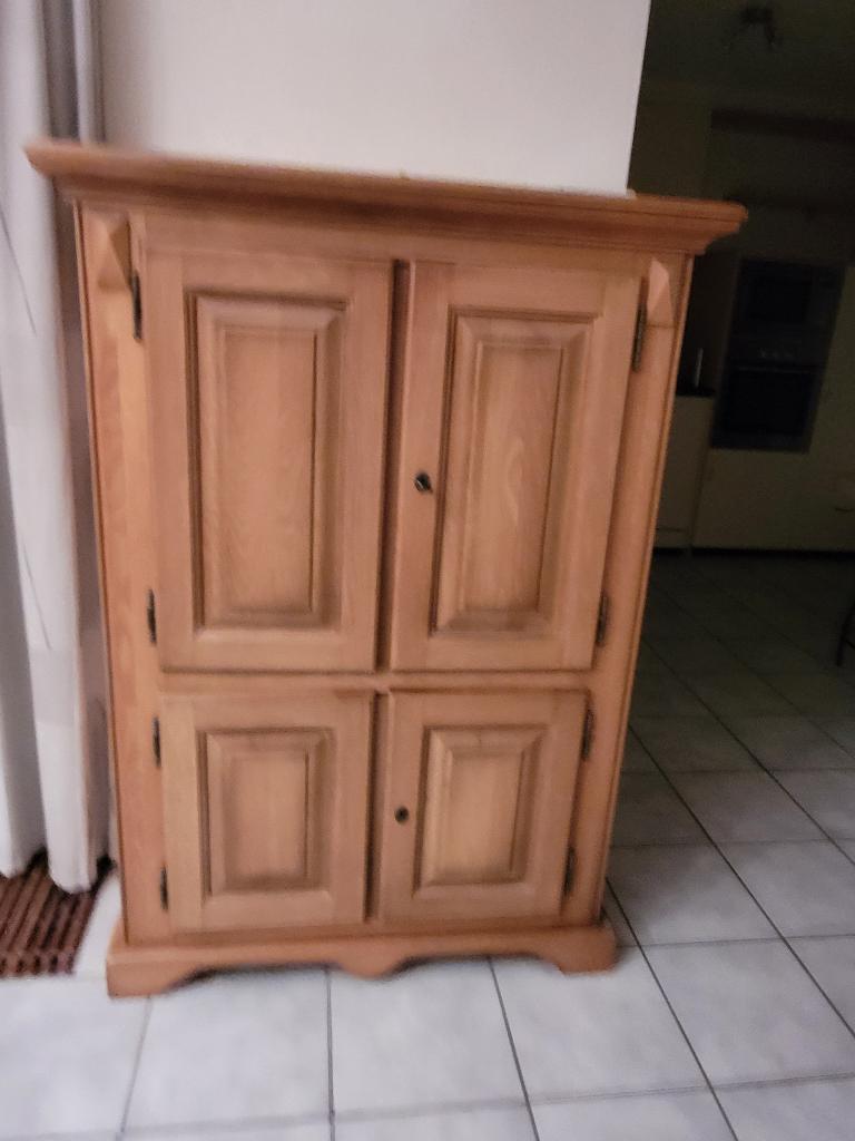 TV-kast, Ophalen, Gebruikt, 100 tot 150 cm, Eikenhout
