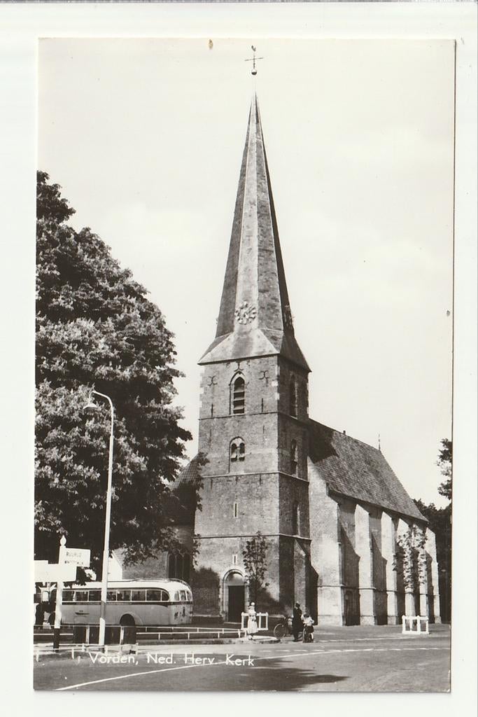 VORDEN NED. HERVORMDE KERK SPITSE TOREN GTW GUY ARAB VERHEUL, Verzamelen, Ophalen of Verzenden, 1960 tot 1980, Ongelopen, Gelderland