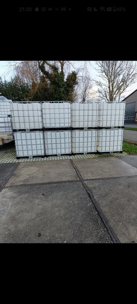Ibc 1000 liter container, Ophalen, Zo goed als nieuw, IJzer, Gaashekwerk