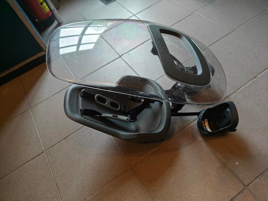 Bobike one voorzitje + windscherm + montageblok, Fietsen en Brommers, Fietsaccessoires | Fietsstoeltjes, Ophalen of Verzenden