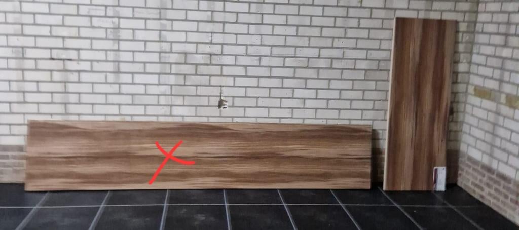 Keukenblad 160x60 cm gelamineerd spaanplaat Hornbach, Huis en Inrichting, Keuken | Complete keukens, Ophalen, Zo goed als nieuw