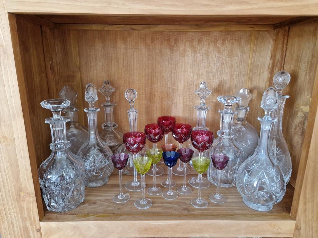 Antieke kristallen collectie Baccarat Val Saint Lambert, Ophalen of Verzenden