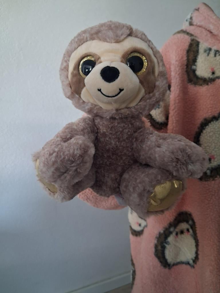 Schattige luiaard knuffel met glitterogen, Ophalen, Overige merken, Overige karakters, Overige typen