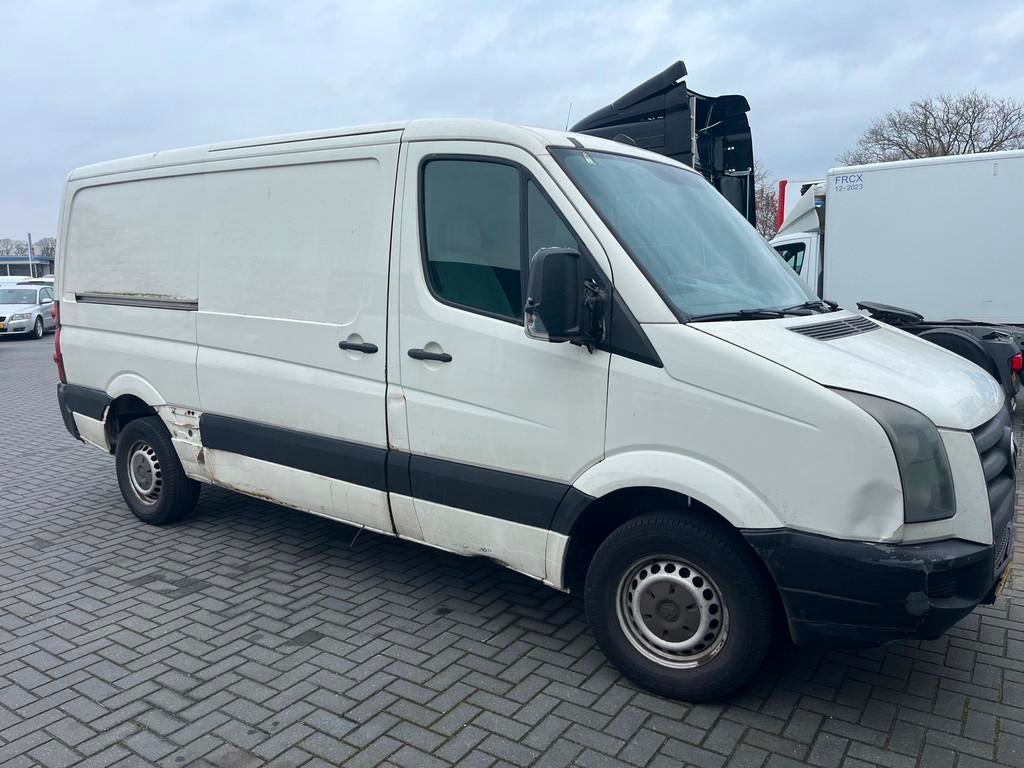 Volkswagen Crafter 35 2.5 TDI L2 136 Pk Airco 2010 euro 5, Euro 5, Gebruikt, Zwart, Volkswagen