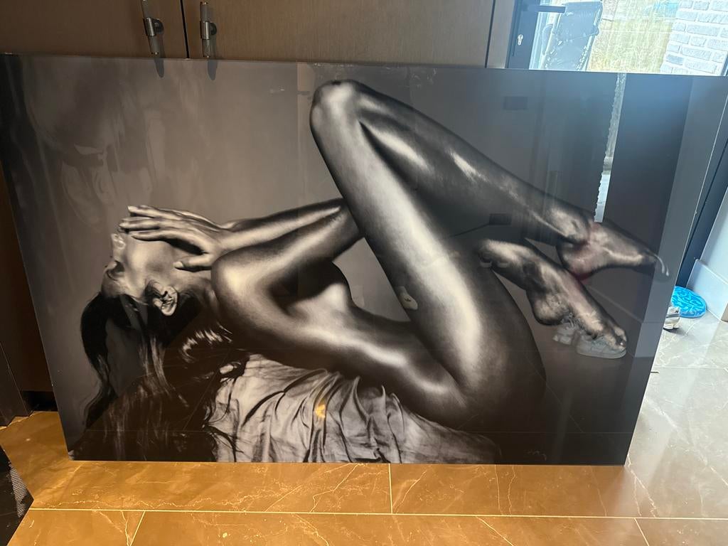 Cobra Art Schilderij Plexiglas 150x100 cm - Vrouwelijk figuu, Ophalen