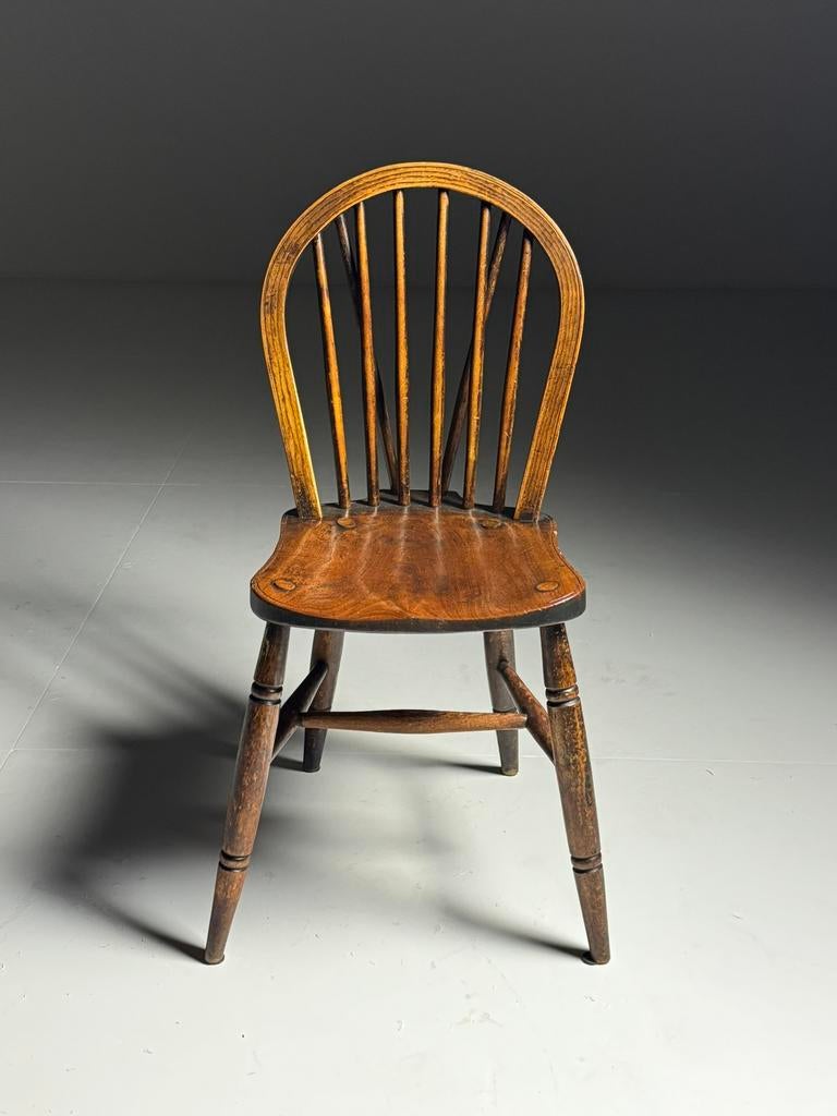 Set van 6 Windsor stoelen antiek, Ophalen, Zo goed als nieuw, Bruin, Vijf, Zes of meer stoelen