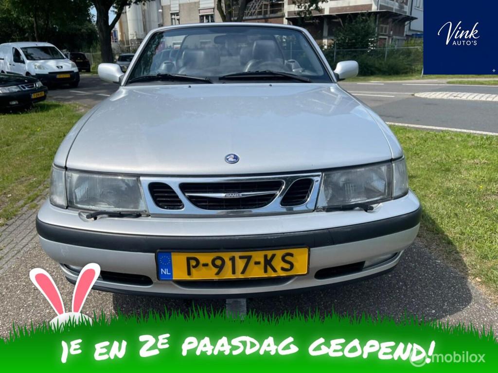 Saab 9-3 Cabrio 2.0t Senses Edition | Turbo | IN TOP STAAT |, Voorwielaandrijving, Zwart, 4 cilinders, Leder