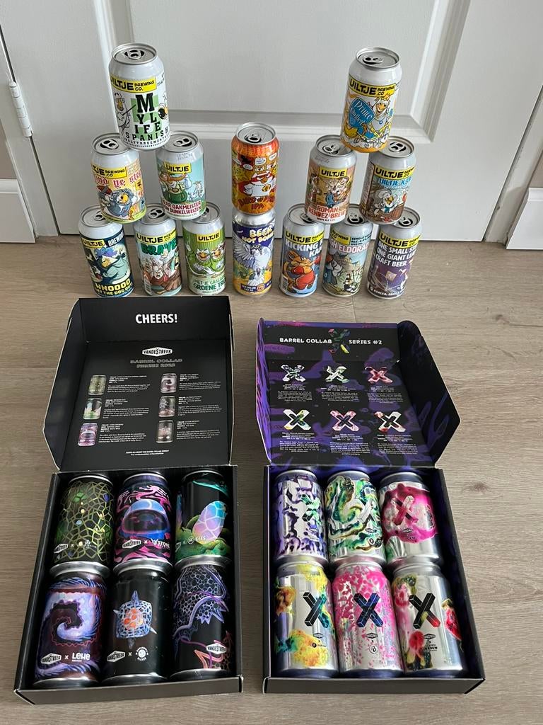 Bierblikjes uiltje en vandeStreek box. Voor de verzamelaar!, Verzamelen, Ophalen of Verzenden, Flesje(s), Overige merken