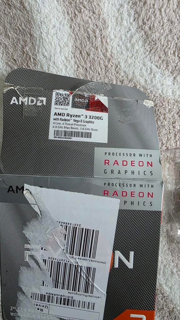 AMD Ryzen 3 3200G Processor, Computers en Software, Processors, Gebruikt, 4-core, Ophalen of Verzenden, AMD Ryzen 3 3200G