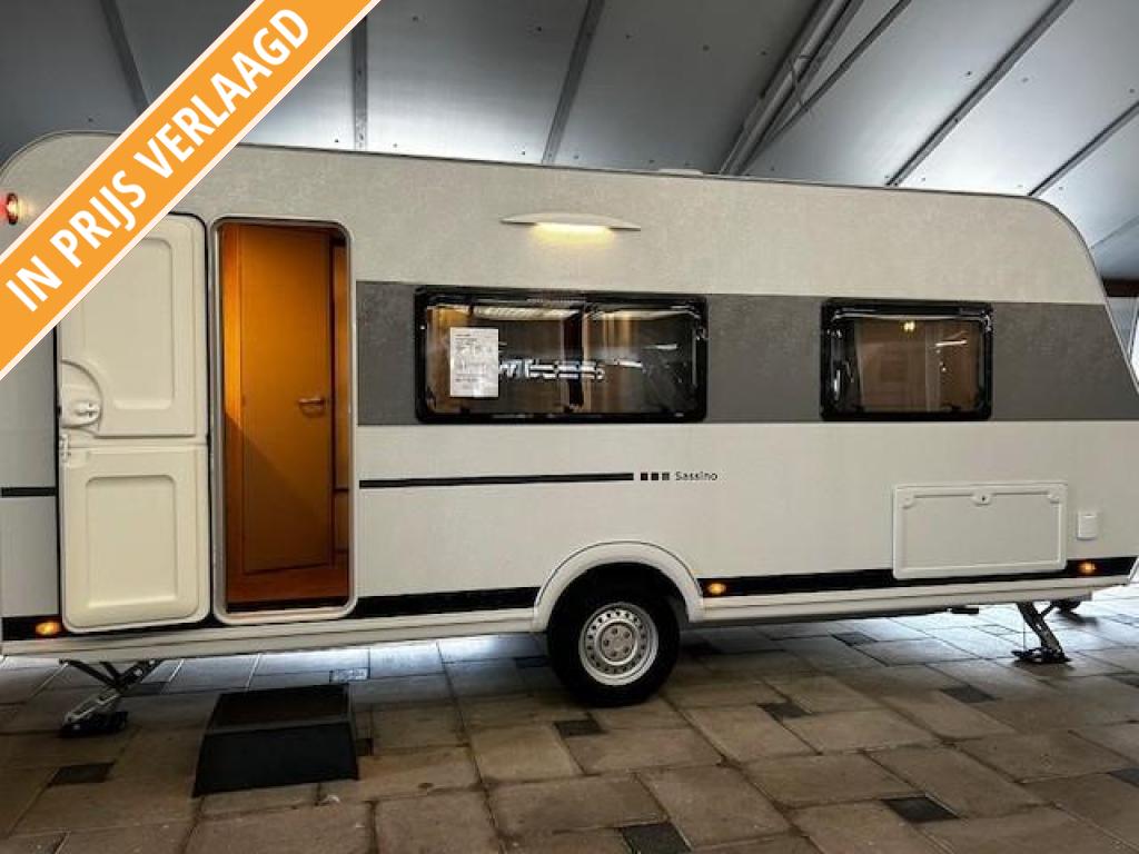 LMC Sassino 450 D aktieprijs, Caravans en Kamperen, Caravans, Bedrijf, Treinzit, Tot en met 3, Overige typen