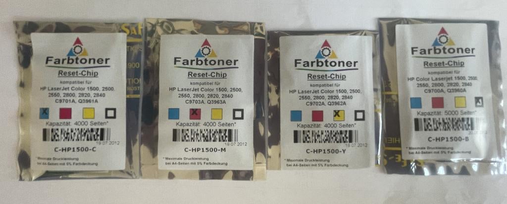 Kleuren toner chip voor HP laser Jet, Computers en Software, Printerbenodigdheden, Ophalen of Verzenden, Nieuw, Toner, HP