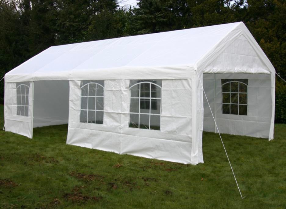 Partytent 6 x 4 te huur, Ophalen, Zo goed als nieuw, 5 tot 8 meter