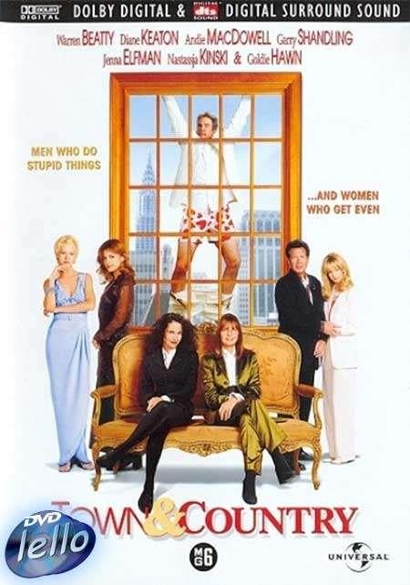 Town & Country (2001 Warren Beatty, Diane Keaton) nieuw NLOS, Vanaf 6 jaar, Ophalen of Verzenden, Zo goed als nieuw, Romantische komedie