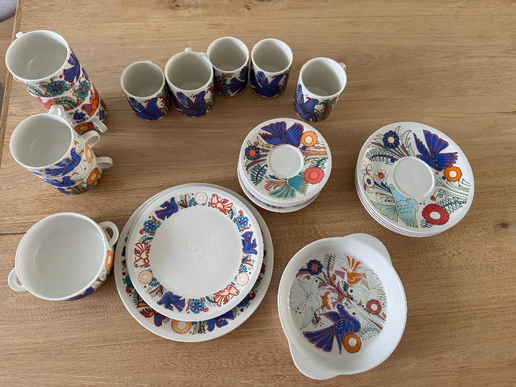 Acapulco Villeroy & Boch diverse onderdelen verkleurd, Huis en Inrichting, Keuken | Servies, Gebruikt, Overige typen, Ophalen of Verzenden