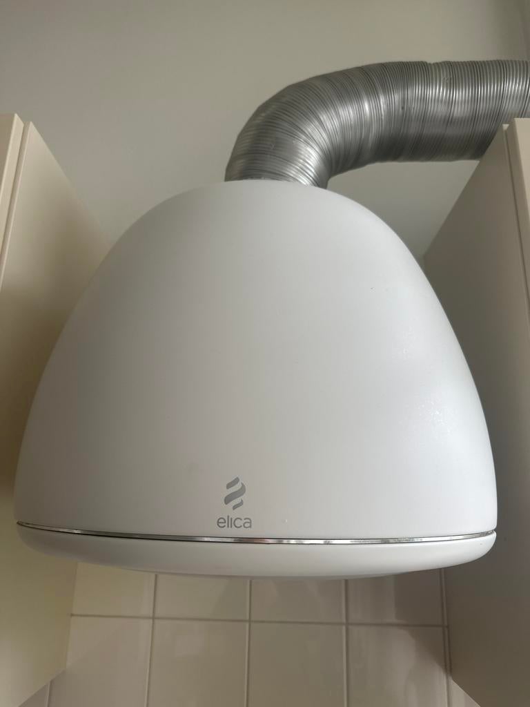 Elica Afzuigkap Wit - Zo goed als nieuw, Witgoed en Apparatuur, Afzuigkappen, Ophalen, Wandschouwkap, Zo goed als nieuw, Vrijstaand