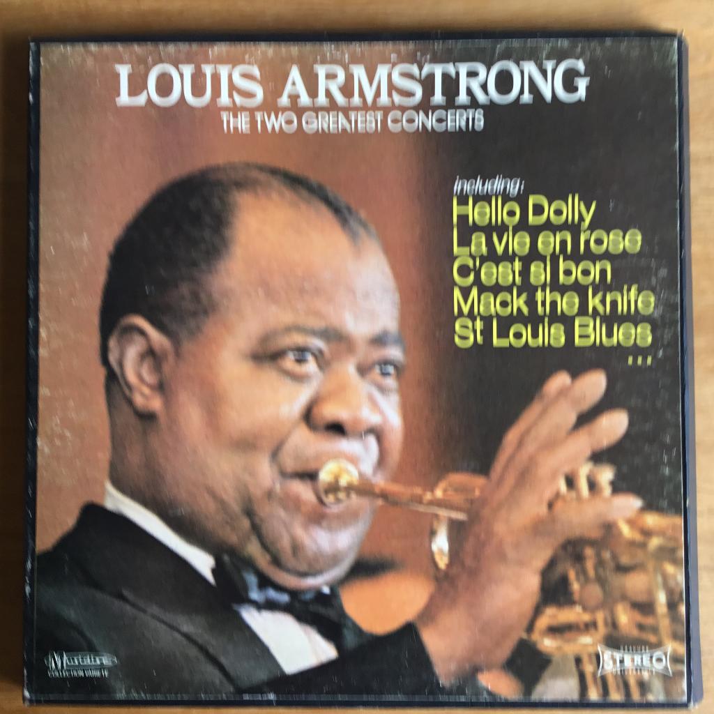 Louis Armstrong - The Two Greatest Concerts 4LP, Ophalen, Gebruikt, 12 inch, Jazz