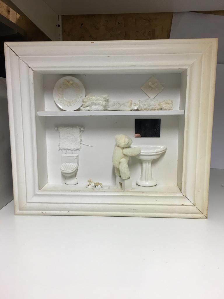 3D Schilderij met Beer, Ophalen of Verzenden, Zo goed als nieuw